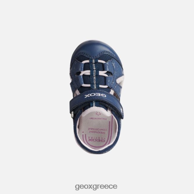 4DBLR01514 Ναυτικό/ροζ Geox σανδάλι agasim νήπιο