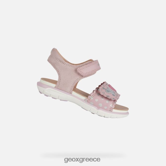 4DBLR01521 τριαντάφυλλο/ασήμι Geox σανδάλι Δελχί νήπιο