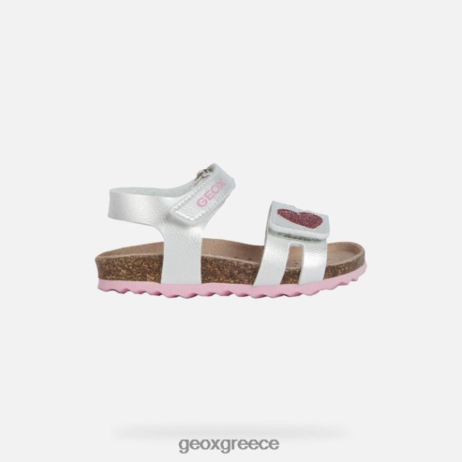4DBLR01550 ασημί/ροζ Geox σανδάλι χαλκί νήπιο