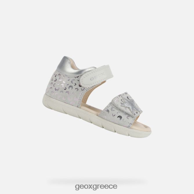 4DBLR01599 λευκό/ασημί Geox σανδάλι alul νήπιο