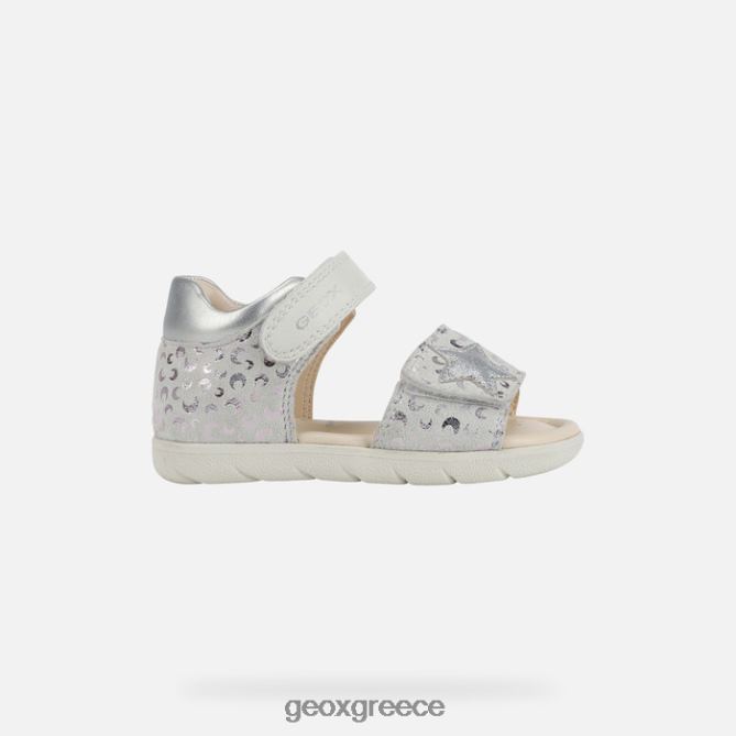 4DBLR01599 λευκό/ασημί Geox σανδάλι alul νήπιο