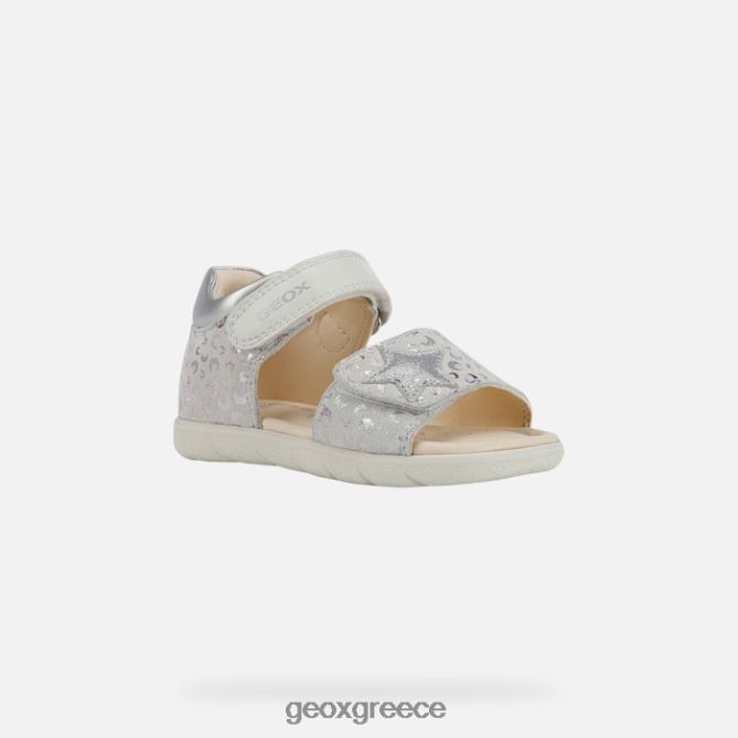 4DBLR01599 λευκό/ασημί Geox σανδάλι alul νήπιο