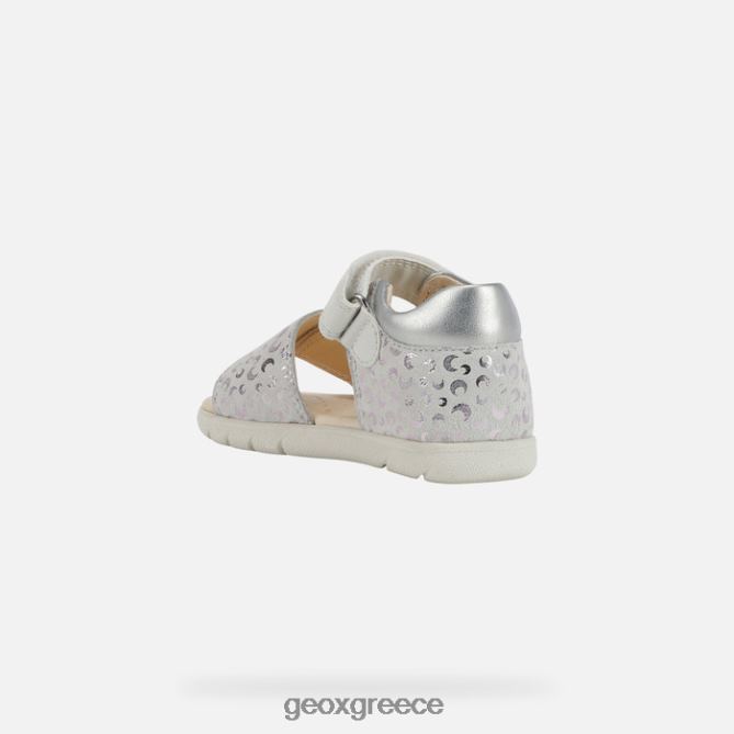 4DBLR01599 λευκό/ασημί Geox σανδάλι alul νήπιο