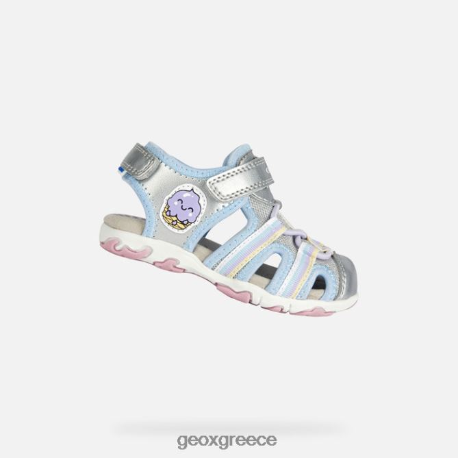 4DBLR02013 ασήμι Geox σανδάλι flaffee νήπιο