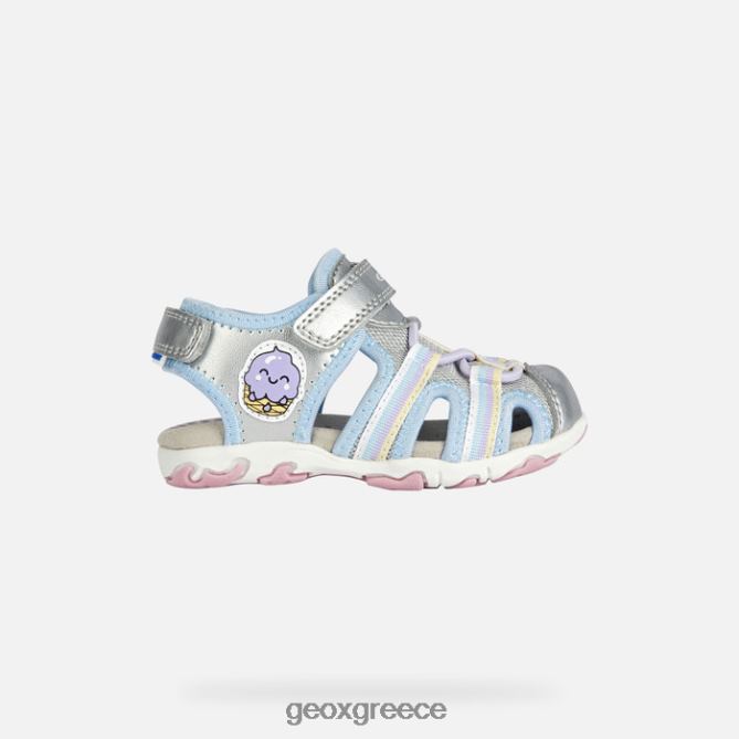 4DBLR02013 ασήμι Geox σανδάλι flaffee νήπιο