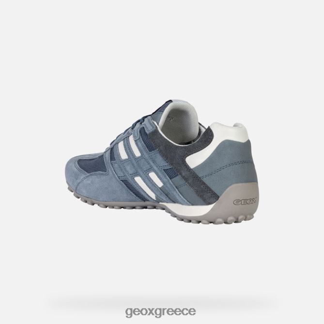 4DBLR01747 τζιν/λευκό Geox άνθρωπος φίδι