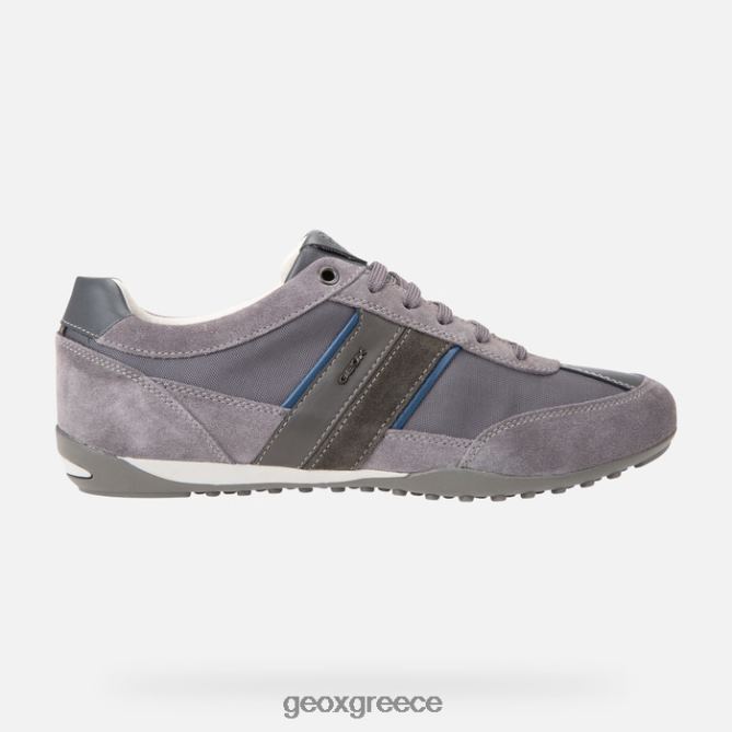 4DBLR01752 σκούρο γκρι Geox πηγάδια άνθρωπος