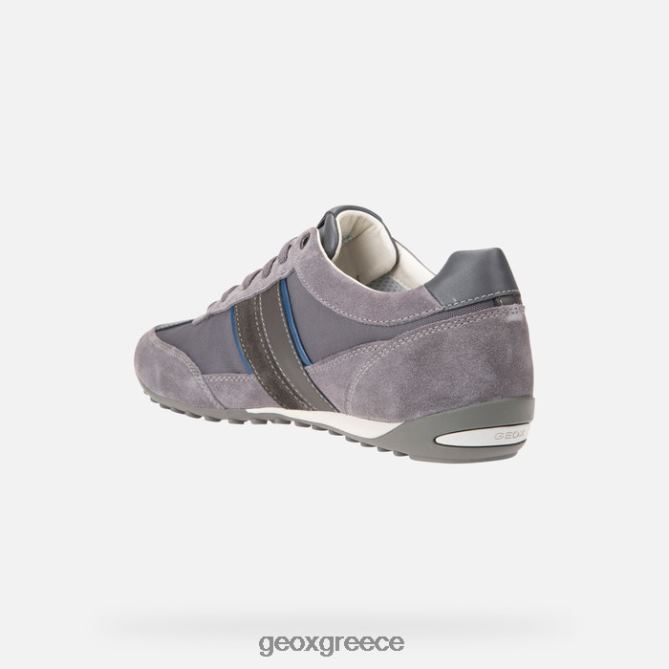 4DBLR01752 σκούρο γκρι Geox πηγάδια άνθρωπος