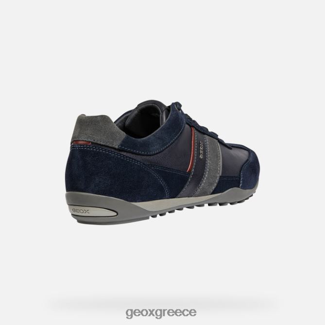 4DBLR01809 ναυτικό/σκούρο μπορντό Geox πηγάδια άνθρωπος