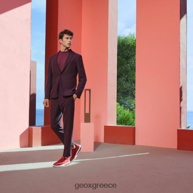 4DBLR0637 σκούρο κόκκινο Geox spherica actif άνθρωπος