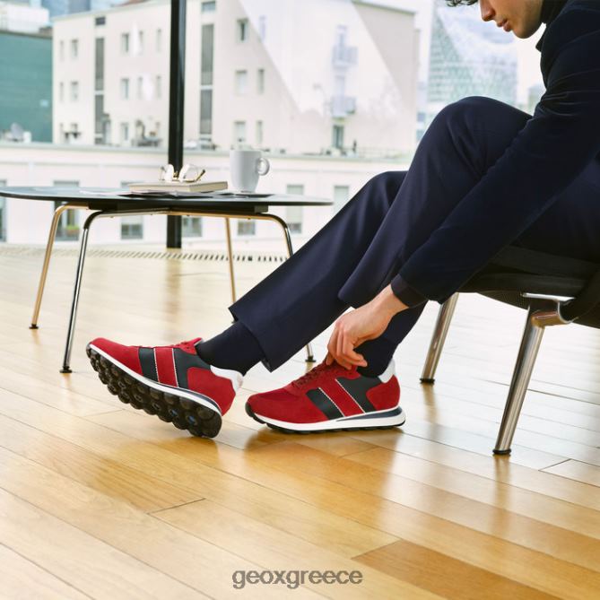 4DBLR0772 σκούρο κόκκινο/ναυτικό Geox spherica vseries man