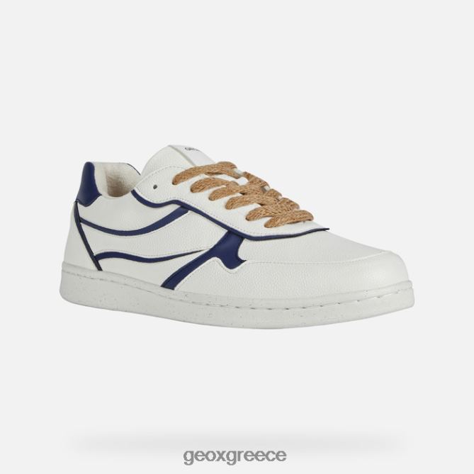 4DBLR0773 λευκό/ναυτικό Geox προειδοποιεί ο άνθρωπος