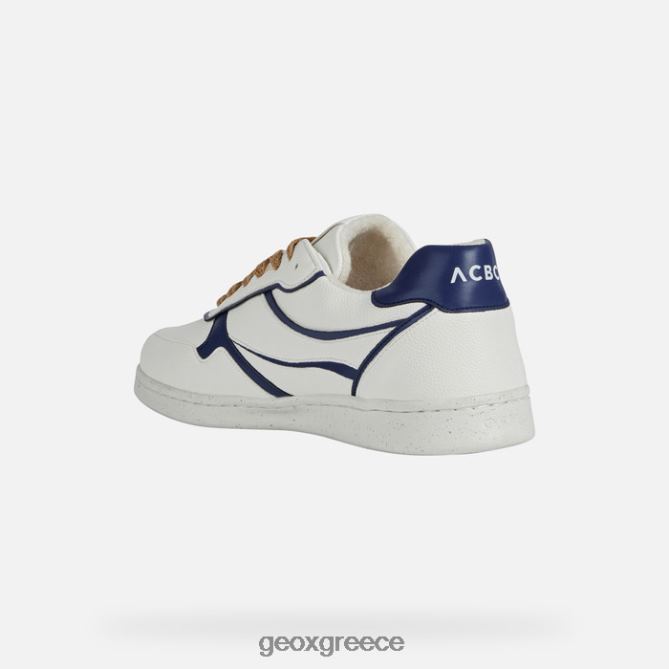 4DBLR0773 λευκό/ναυτικό Geox προειδοποιεί ο άνθρωπος