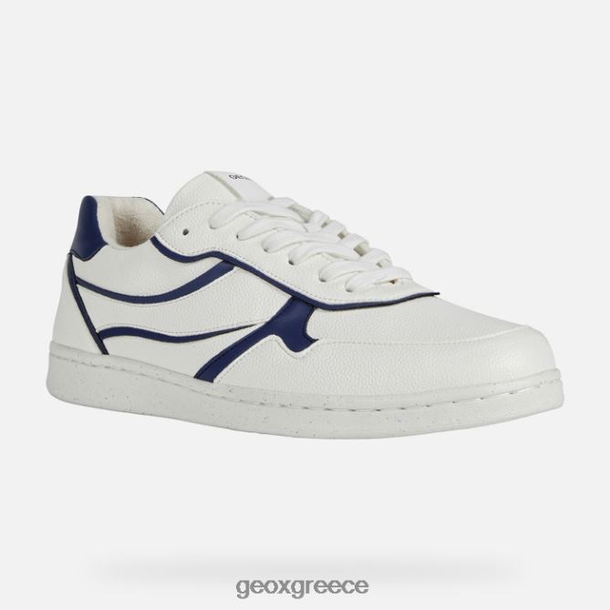 4DBLR0773 λευκό/ναυτικό Geox προειδοποιεί ο άνθρωπος
