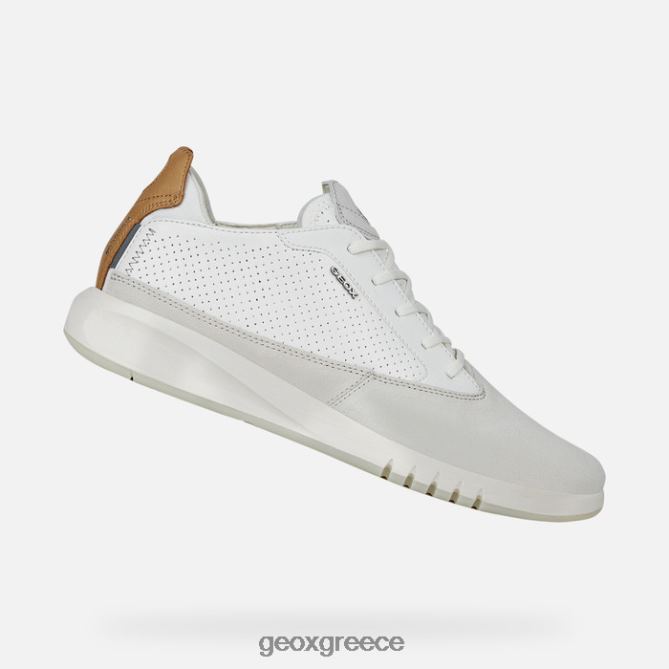 4DBLR0800 πάπυρος/λευκό Geox aerantis άνθρωπος