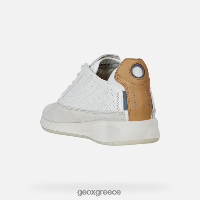 4DBLR0800 πάπυρος/λευκό Geox aerantis άνθρωπος