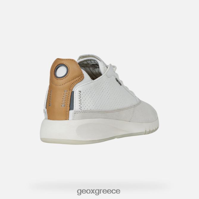 4DBLR0800 πάπυρος/λευκό Geox aerantis άνθρωπος