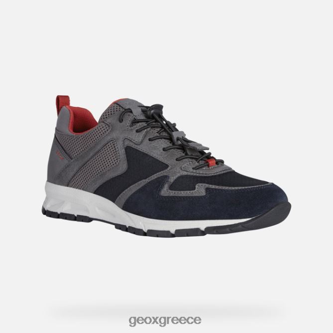 4DBLR0807 ναυτικό/γκρι Geox ντελέι άνθρωπος