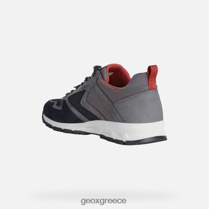 4DBLR0807 ναυτικό/γκρι Geox ντελέι άνθρωπος