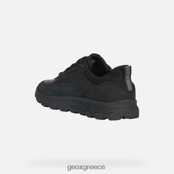 4DBLR0847 μαύρος Geox σφαιρικός άνθρωπος