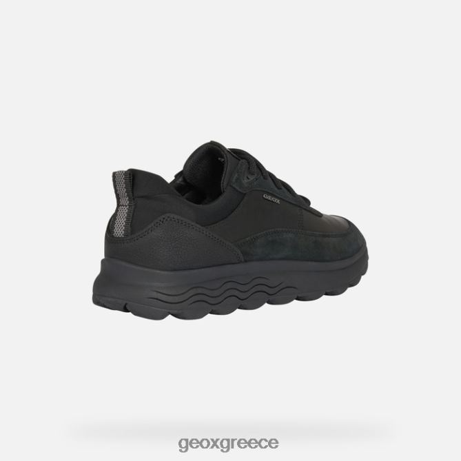 4DBLR0847 μαύρος Geox σφαιρικός άνθρωπος