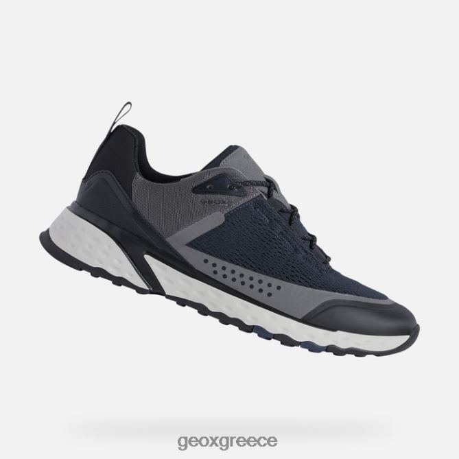 4DBLR0898 ναυτικό/γκρι Geox στερράτο άνθρωπος