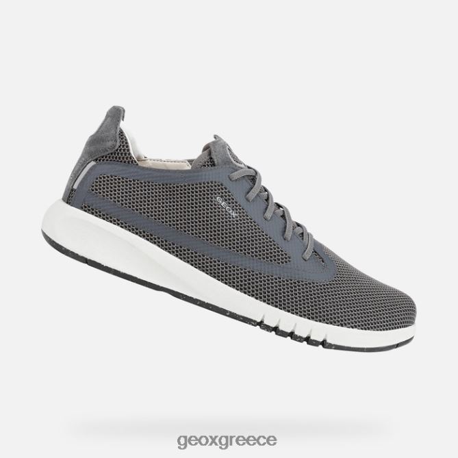 4DBLR0926 ανθρακίτης Geox aerantis άνθρωπος