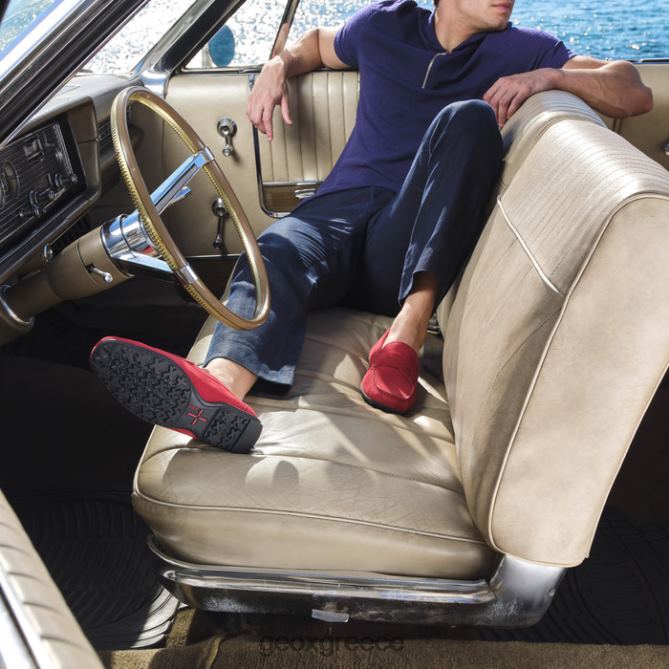 4DBLR01769 σκούρο κόκκινο Geox kosmopolis grip man