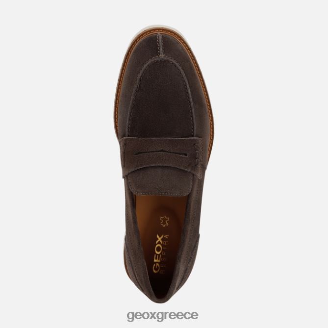 4DBLR0695 σκούρο καφέ Geox gubbio άνθρωπος