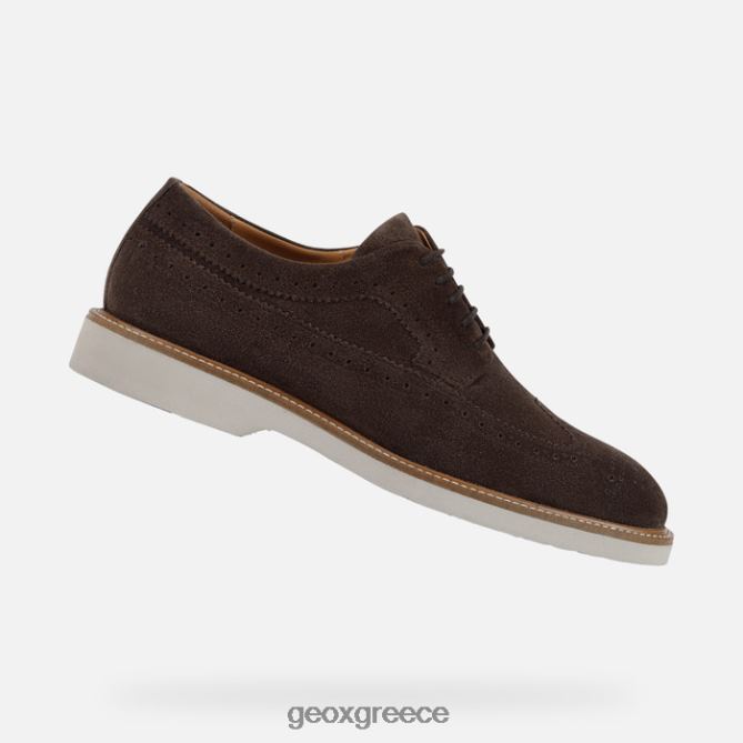 4DBLR0929 σκούρο καφέ Geox gubbio άνθρωπος