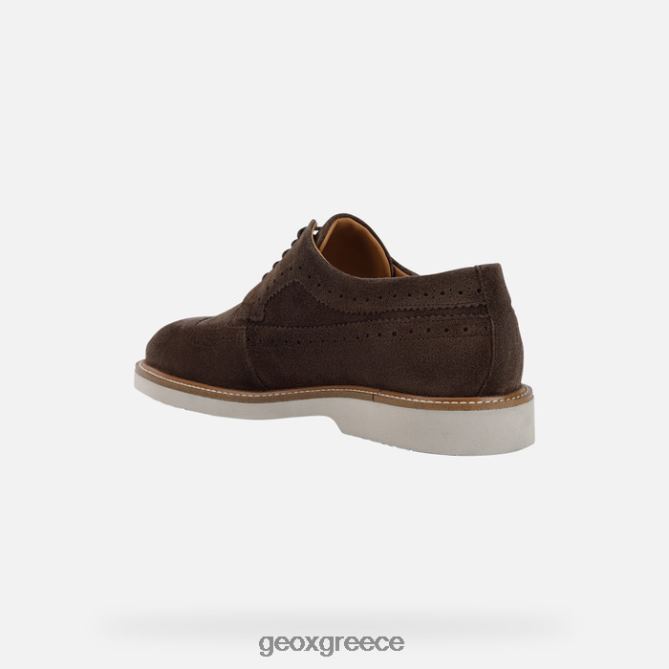 4DBLR0929 σκούρο καφέ Geox gubbio άνθρωπος