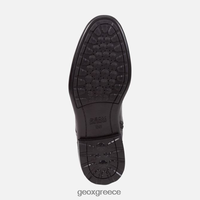 4DBLR0873 μαύρος Geox περπάτημα ευχαρίστηση άνθρωπος
