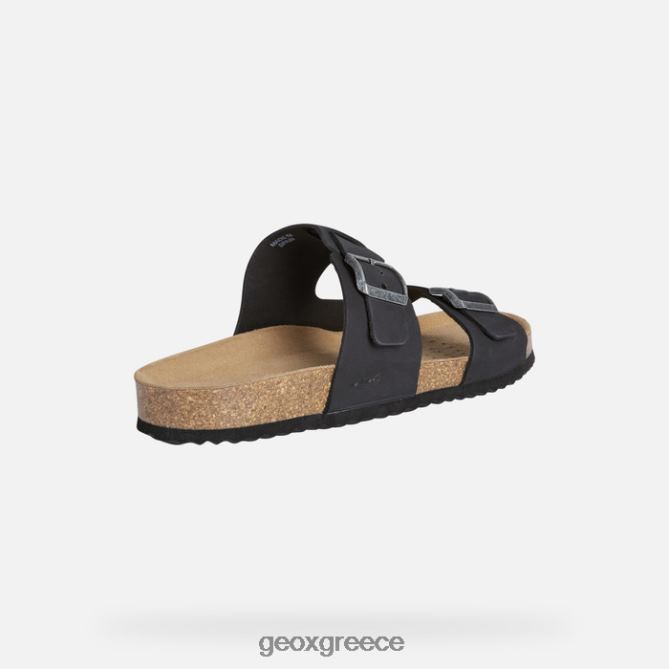4DBLR0726 μαύρος Geox σανδάλι γκίτα άντρας