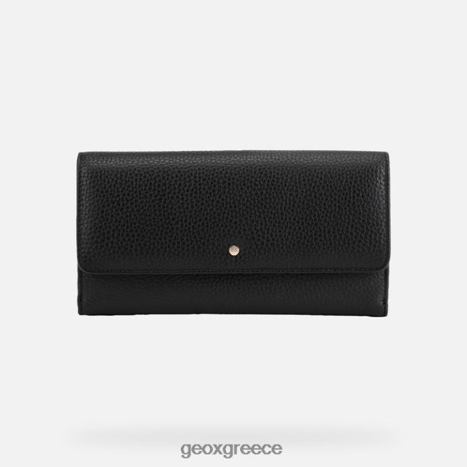 4DBLR01683 μαύρος Geox γυναίκα πορτοφόλι