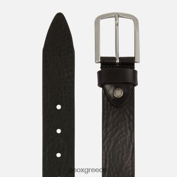 4DBLR01798 μαύρος Geox άνθρωπος της ζώνης