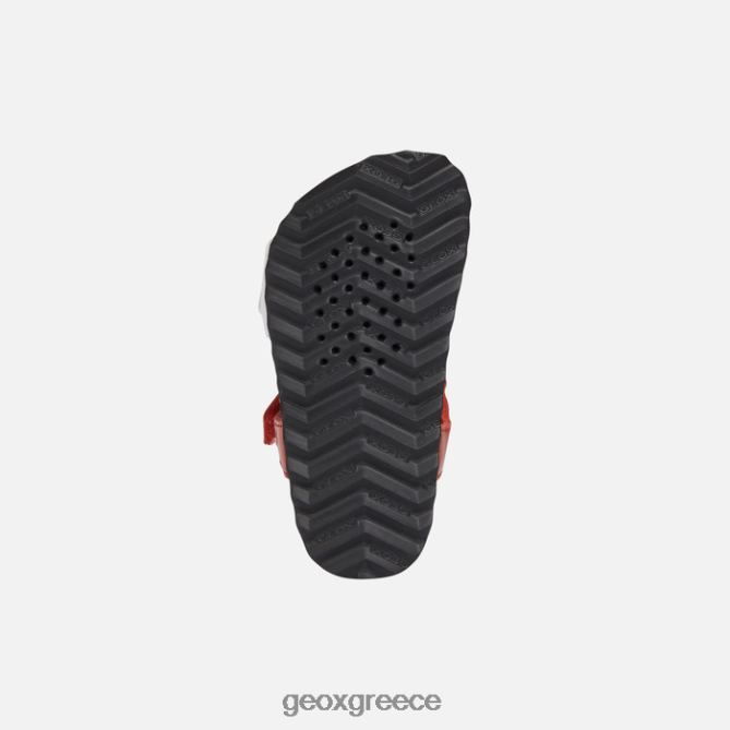 4DBLR01597 κόκκινο άσπρο Geox σανδάλι χαλκί μωρό